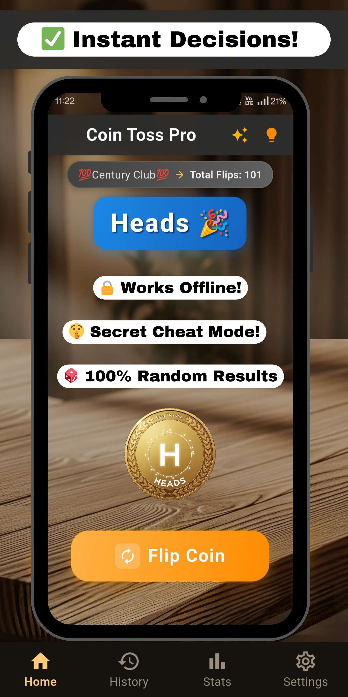 LiteMind Studio - Coin Toss Pro Screenshot 1